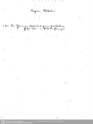 Caspars, Wilhelm: Caspar, Wilhelm