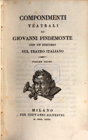 Componimenti teatrali di Guivanni Pindemonte : con un discorso sul teatro Italiano, 1