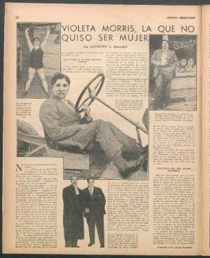 Violeta Morris, la que no quiso ser mujer