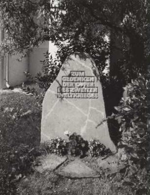 Gedenkstein für die Opfer des 2. Weltkrieges