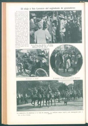 El viaje a San Lorenzo del regimiento de granaderos