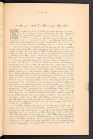 Sonntags- und Fortbildungs-Schulen.