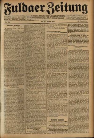 Ausgabe vom Donnerstag, den 11. März 1915.