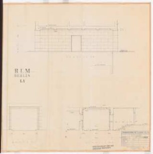Reichsluftfahrtministerium, Berlin: Durchfahrt L1: Schnitte, Ansicht 1:50