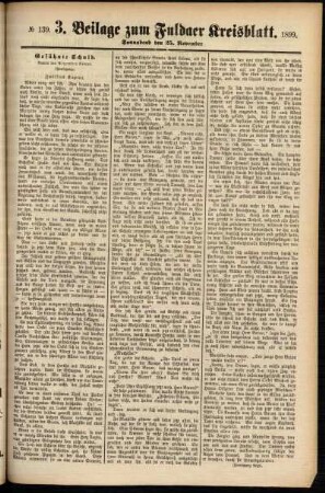 Vierte Ausgabe vom Samstag, den 25. November 1899.