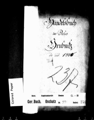 Gerichtshandelsbuch von Grubnitz (bei Riesa)