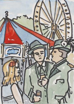 Postkarte Alfred Book, Riesenrad (2004)