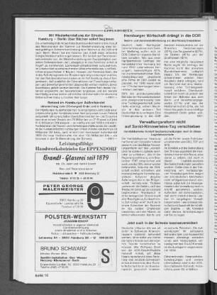 Hamburger Wirtschaft drängt in die DDR