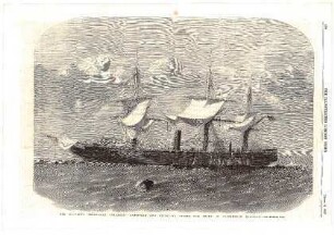 Her Majesty's troop-ship "Transit" refitting and receiving stores for China in Portsmouth harbour