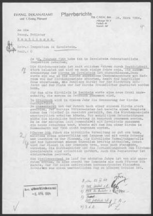 Zavelstein mit Rötenbach und Sommenhardt: Inspektionsbericht 1964