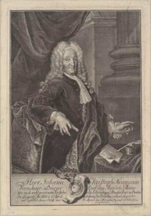 Bildnis Neumann, Johann Christoph, Kaufmann