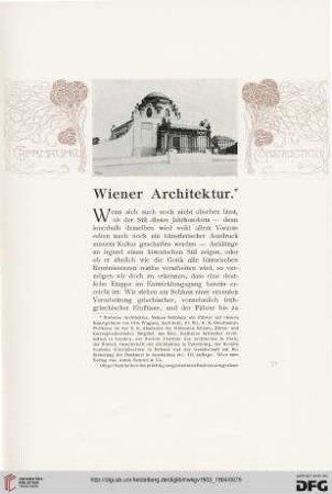 Wiener Architektur