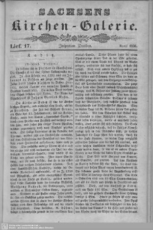 Kaditz, Kreischa : 17. Lieferung