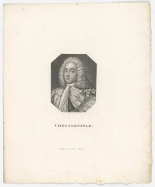 Bildnis des Philip Dormer Stanhope of Chesterfield