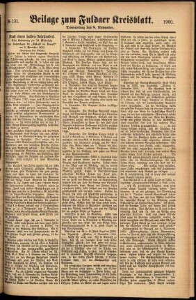 Zweite Ausgabe vom Donnerstag, den 08. November 1900.