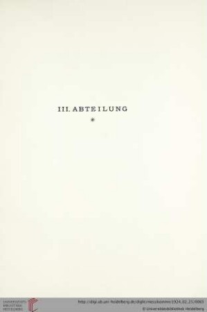 III. Abteilung (Nr. 566-588)