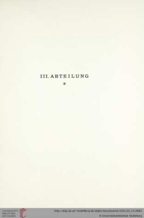III. Abteilung (Nr. 566-588)