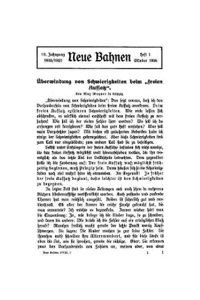 Überwindung von Schwierigkeiten beim "freien Aufsatz"