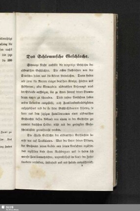 Das Schlemmsche Geschlecht : Erste bis dritte Fortsetzung