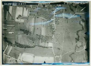 Foto der Batteriestellung Henflingen südöstlich von Altkirch (Luftbild)