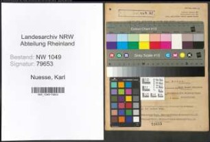 Entnazifizierung Karl Nuesse , geb. 13.03.1905 (Beamter)