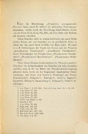 Über Vanadinwolframsäure : ein Beitrag zur Kenntnis der complexen anorganischen Säuren