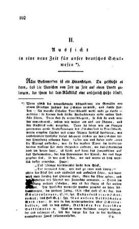 Aussicht in eine neue Zeit für unser deutsches Schulwesen