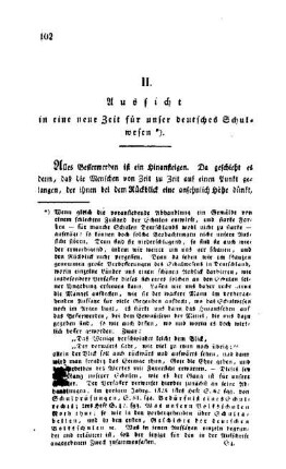 Aussicht in eine neue Zeit für unser deutsches Schulwesen