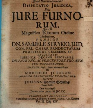 Disp. sol. de iure furnorum