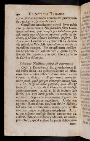 90-101, Articulus II. Solvuntur Objectiones petitae ab ...