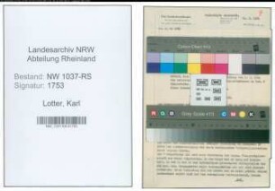 Entnazifizierung Karl Lotter , geb. 27.09.1905 (Studienassessor)