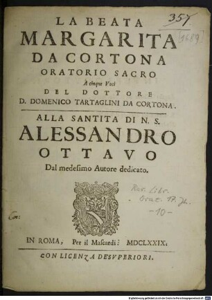 La Beata Margarita da Cortona