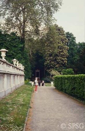Potsdam, Park Sanssouci, Parterre Bildergalerie und Umgebung.