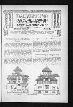 Einzeldarstellungen mustergültiger Bauten