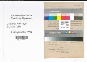 Entnazifizierung Willi Heidschoetter , geb. 22.05.1898 (Lehrer)