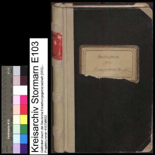 Beschlußbuch der Stadtsparkasse Reinfeld