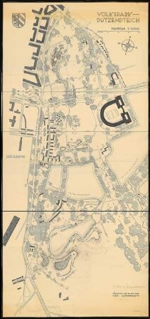 Volkspark Dutzenteich, Nürnberg: Grundriss 1:1000