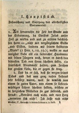 Ausgewählte Schriften des ehrwürdigen Abtes Ludovikus Blosius, 3. Betrachtungen des bittern Leidens und Sterbens unsers Herrn Jesu Christi