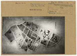 Berlin - Städtebauliche Neugestaltung des Neanderviertels (zwischen Köpenicker Straße und Sektorengrenze). Berlin, Mitte, Neanderviertel/Köpenicker Straße/Prinzenstraße (seit 1960 Heinrich-Heine-Straße)/Neanderstraße (seit 1960 Heinrich-Heine-Straße)/Annenstraße/Dresdener Straße/Schmidstraße/Neue Jakobstraße/Melchiorstraße/Michaelkirchstraße/Engelbecken/Engeldamm