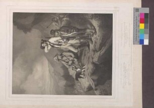 "Scene im Schwarzwalde. 1848." - "Scène dans la foret noire. 1848."