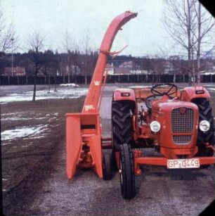 Fotografie: Erntetechnik, Silomais, Maishäcksler angebaut