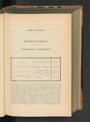 Rapport sur le mouvement commercial en 1906.