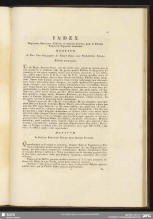 Index Regionum, Insularum, Urbium, et omnium locorum, quae in Tabulae Itinerariae Segmentis adnotantur
