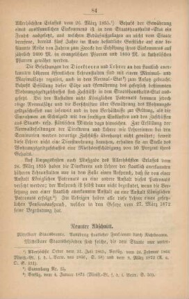 Neunter Abschnitt
