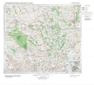 Beilage: Moorkarte von Baden-Württemberg 1:50000, Blatt L 8122 Weingarten