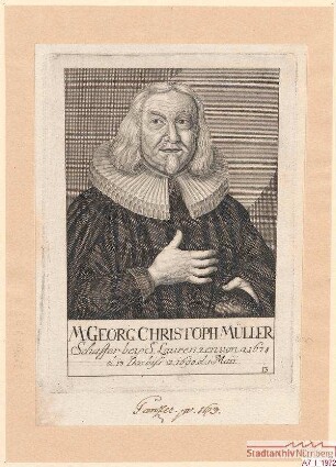 M. Georg Christoph Müller, Schaffer bei St. Lorenz