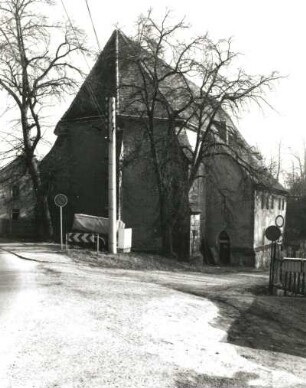 Meißen-Obermeisa, Jahnastraße. Wolfgangskapelle (1471-1516; Arnold von Westfalen, Anbau 1680)