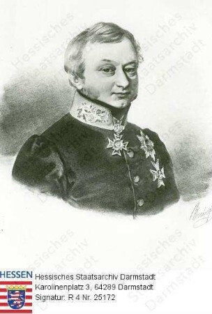 Fabrice, Christian v. (1782-1842) / Porträt, linksgewandtes, vorblickendes Brustbild