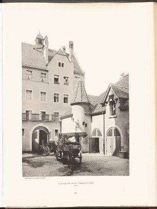 Feuerwache in der Fischerstraße, Berlin: Ansicht von der Hofseite (aus: Neubauten der Stadt Berlin, Bd. I, 1902)
