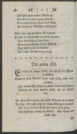 Der grüne Esel